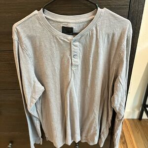 Hugo Boss Gray Long Sleeve Tee